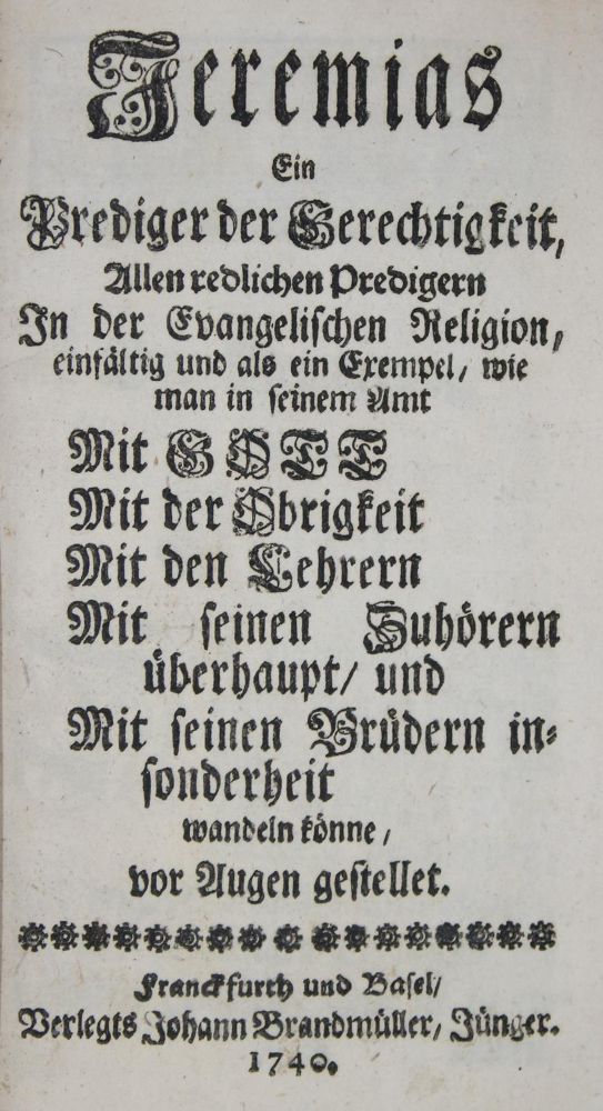 Große Abbildung Nr.1: 135-329 (Zinzendorf,N.L.v.).: (Herrnhuter)