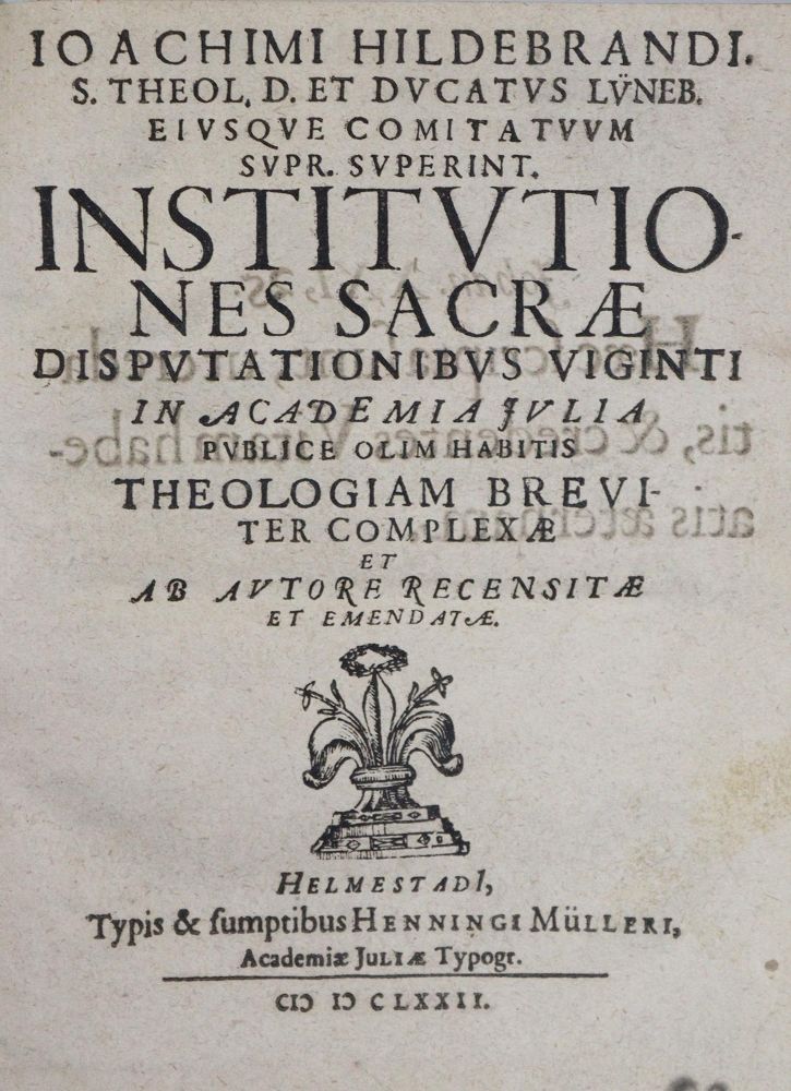 Große Abbildung Nr.1: 135-332 Hildebrand,J.: (Alte Drucke, Handschriften und Theologie)