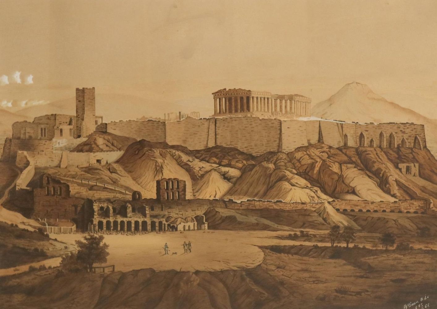 Große Abbildung Nr.1: 135-3322 Die Akropolis von Athen.: (Ausland, Griechenland, Athen)