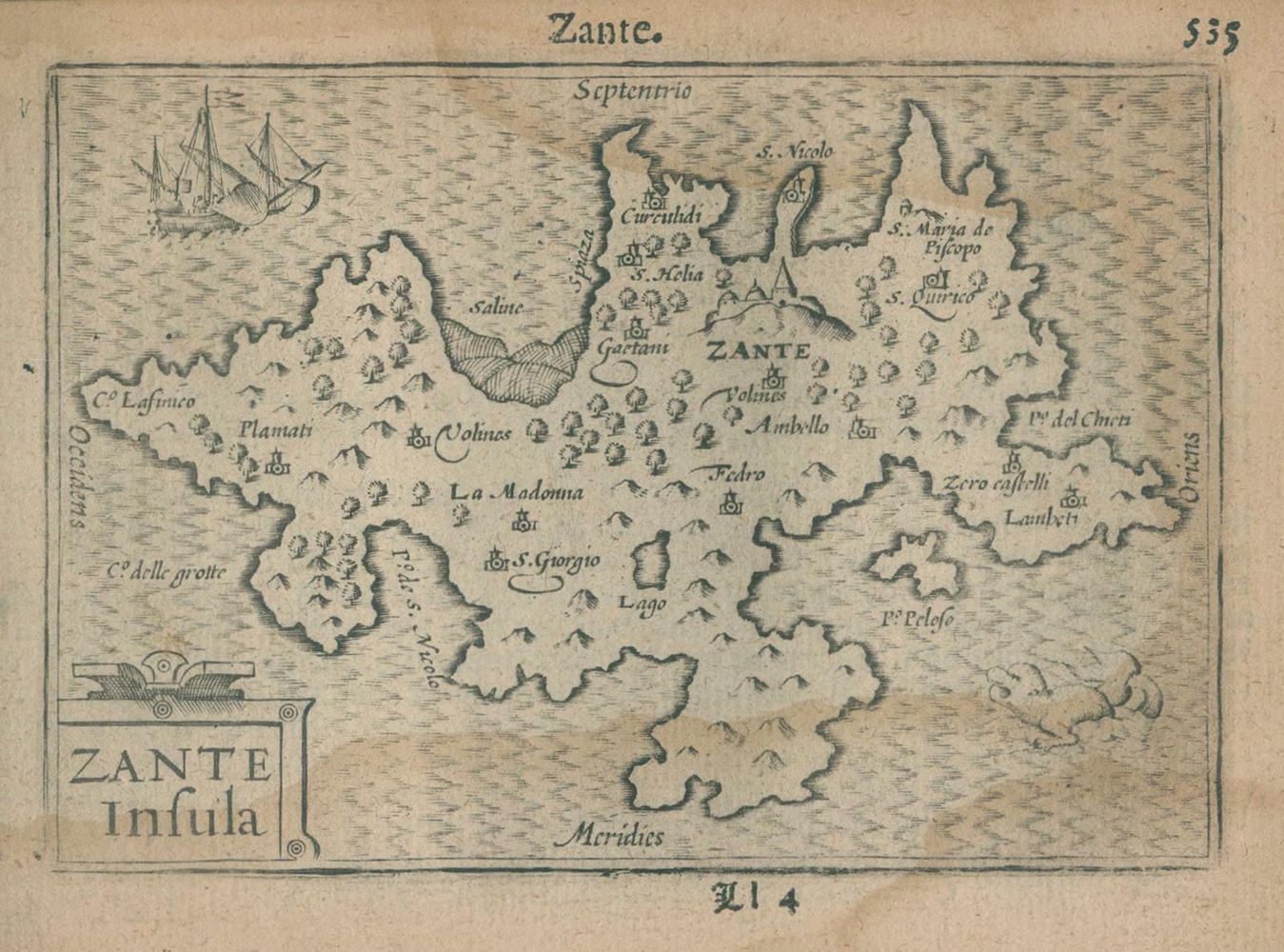 Große Abbildung Nr.1: 135-3329 Zakynthos.: (Ausland, Griechenland)