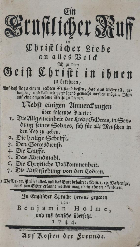 Große Abbildung Nr.1: 135-338 Holme,B.: (Alte Drucke, Handschriften und Theologie)