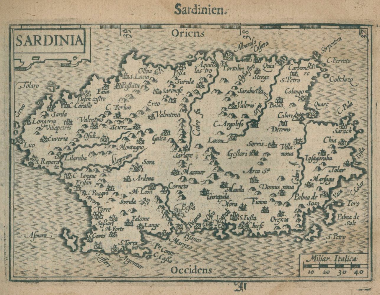 Große Abbildung Nr.1: 135-3401 Sardinien.: (Ausland, Italien)