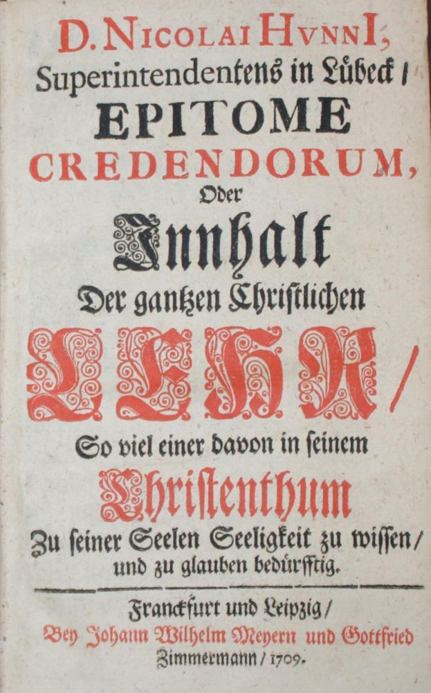 Große Abbildung Nr.1: 135-341 Hunnius,N.: (Alte Drucke, Handschriften und Theologie)