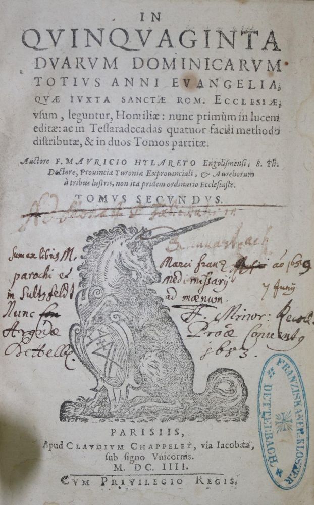 Große Abbildung Nr.1: 135-346 Hylaret,M.: (Alte Drucke, Handschriften und Theologie)