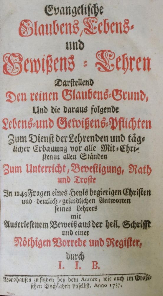 Große Abbildung Nr.1: 135-347 I.I.B.: (Alte Drucke, Handschriften und Theologie)