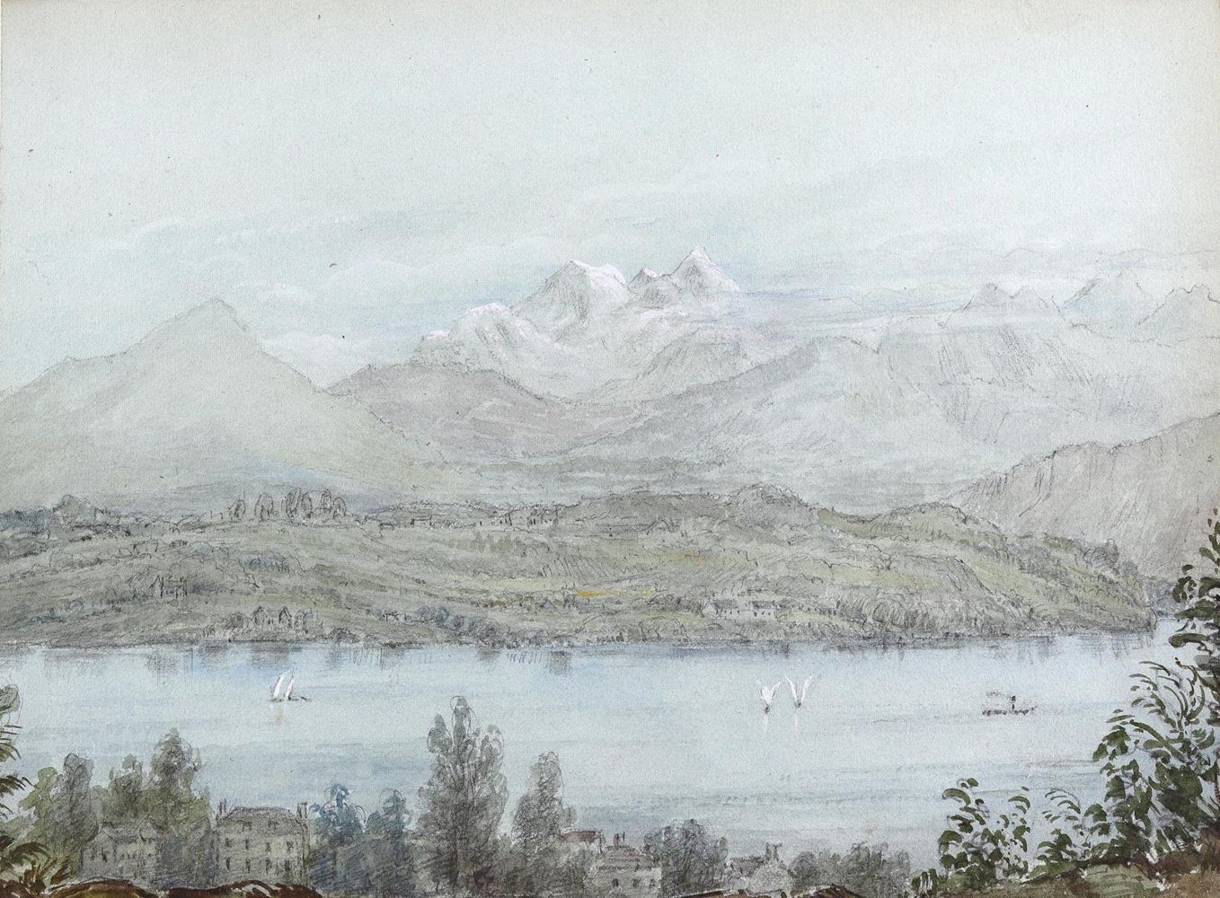 Große Abbildung Nr.1: 135-3473 Genfer See.: (Ausland, Schweiz)