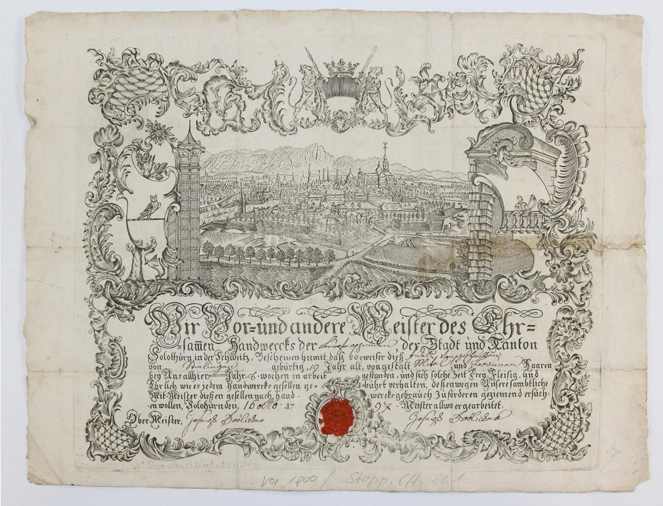 Große Abbildung Nr.1: 135-3482 Solothurn.: (Ausland, Schweiz)
