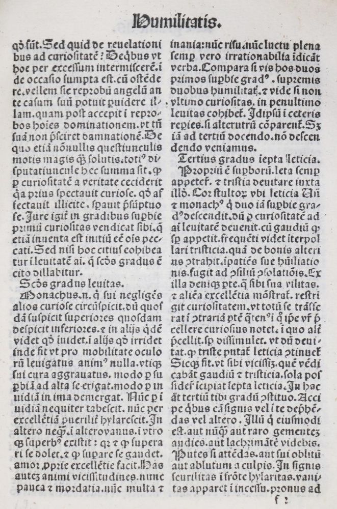 Große Abbildung Nr.2: 135-349 (Bernardus Claravallensis.: (Inkunabeln)