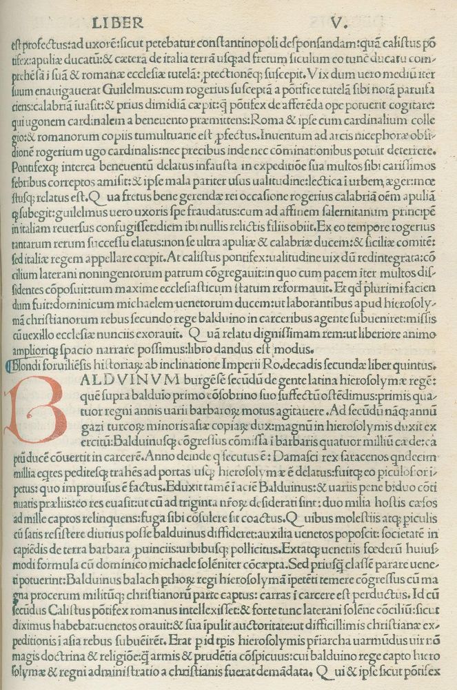 Große Abbildung Nr.2: 135-350 Biondo, Flavio.: (Inkunabeln)