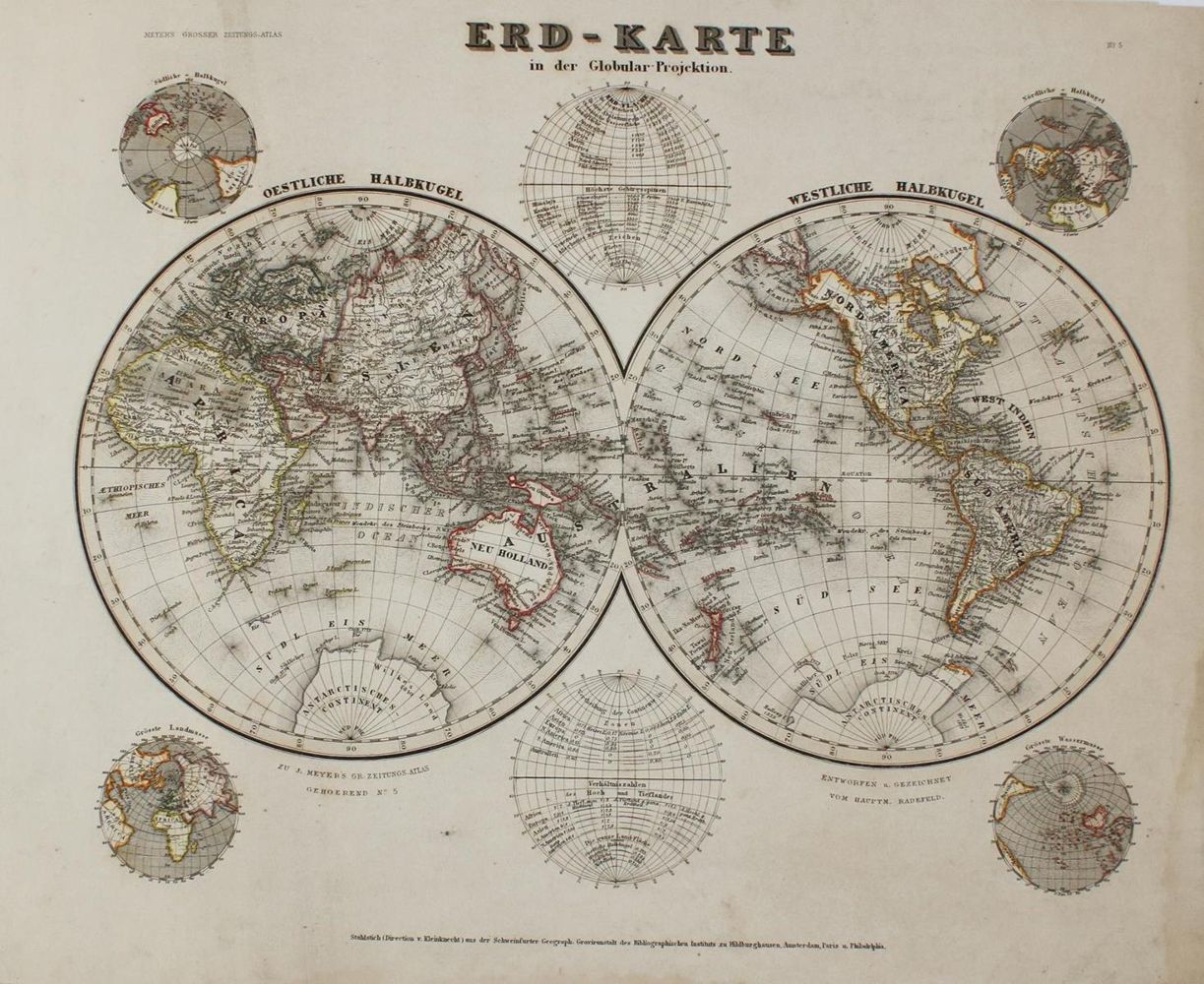 Große Abbildung Nr.2: 135-3517 Konvolut: (Ausland, Weltkarten)