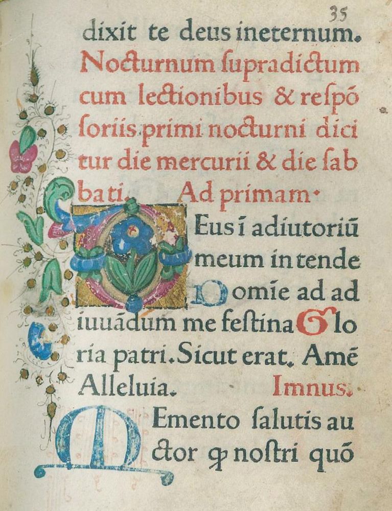Große Abbildung Nr.3: 135-352 [Horae.: (Inkunabeln)