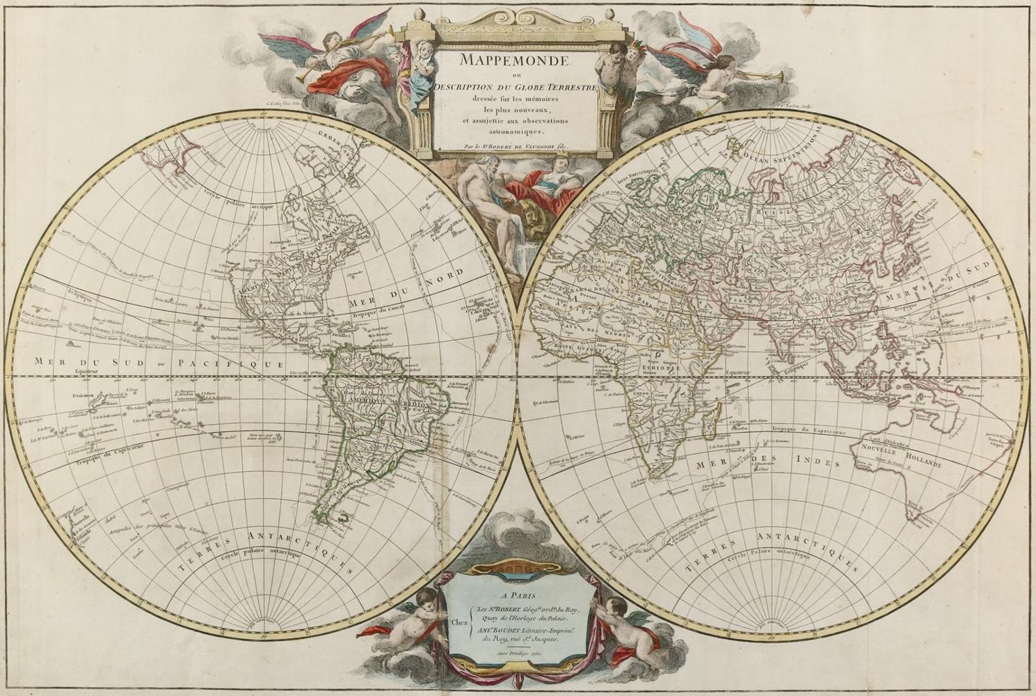 Große Abbildung Nr.1: 135-3520 Weltkarten.: (Ausland, Weltkarten)