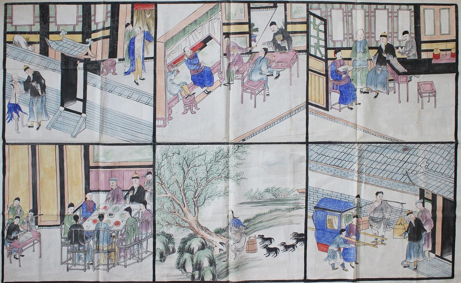 Große Abbildung Nr.1: 135-3565 Vom verlorenen Sohn.: (Künstlergraphik, Asien, China)
