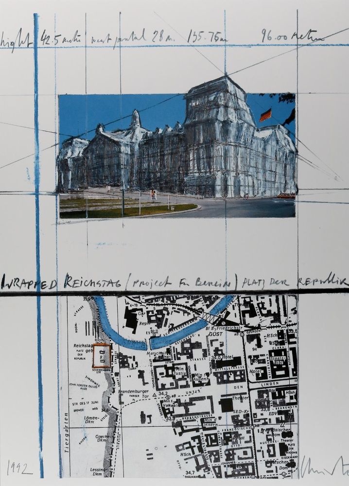 Große Abbildung Nr.1: 135-3674 Christo: (Künstlergraphik)