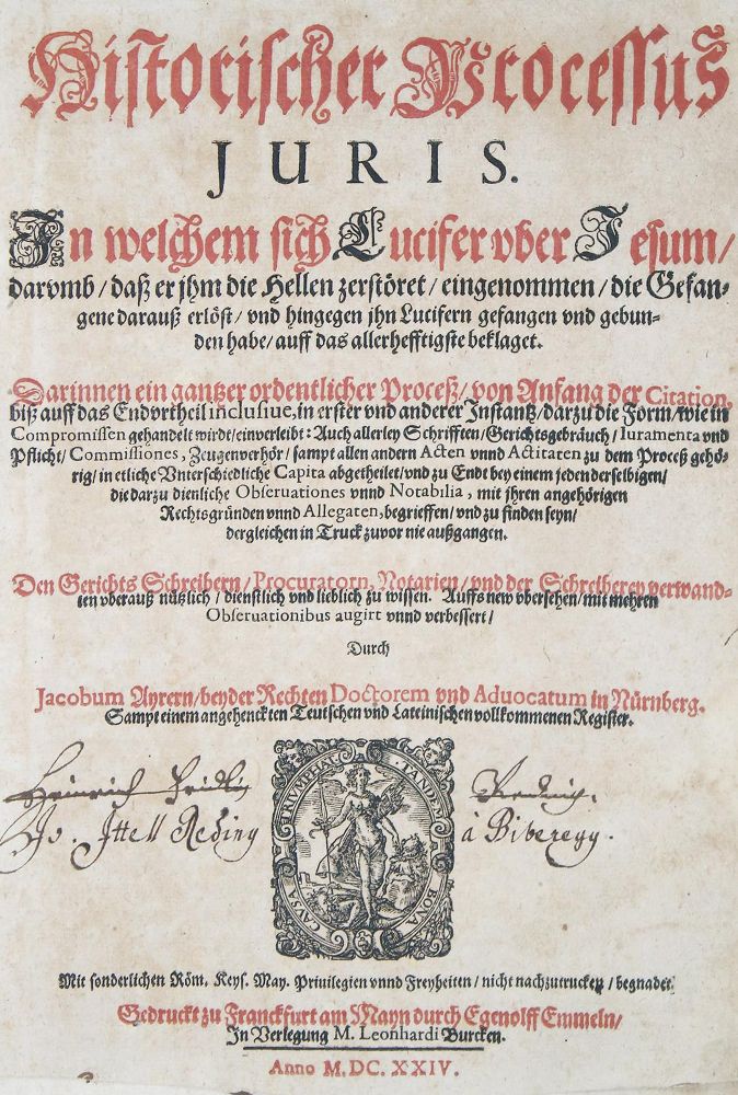 Große Abbildung Nr.1: 135-369 Ayrer,J.: (Juridica und Kriminologie)