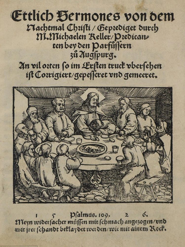 Große Abbildung Nr.1: 135-373 Keller,M.: (Alte Drucke, Handschriften und Theologie)