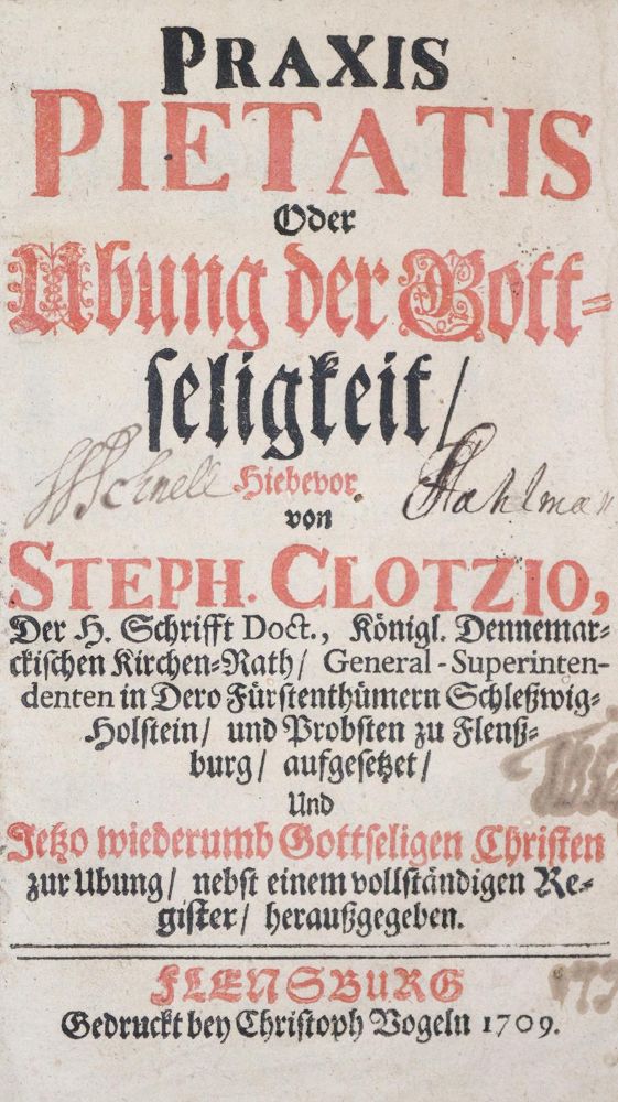 Große Abbildung Nr.1: 135-378 Klotz,S.: (Alte Drucke, Handschriften und Theologie)