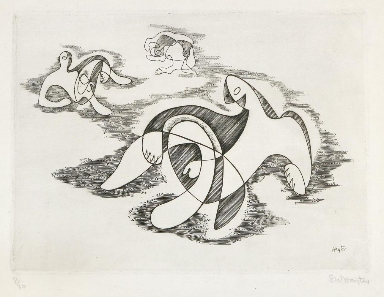 Große Abbildung Nr.1: 135-3895 Hayter, Stanley William: (Künstlergraphik)