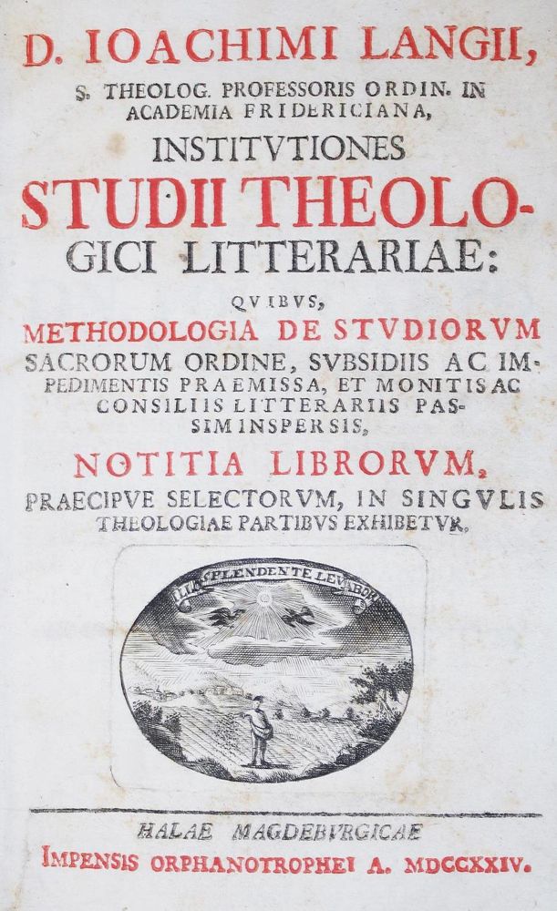 Große Abbildung Nr.1: 135-39 Baumgarten,S.J.: (Alte Drucke, Handschriften und Theologie)