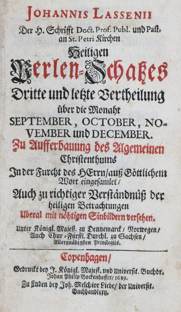 Große Abbildung Nr.2: 135-396 Lassenius,J.: (Alte Drucke, Handschriften und Theologie)