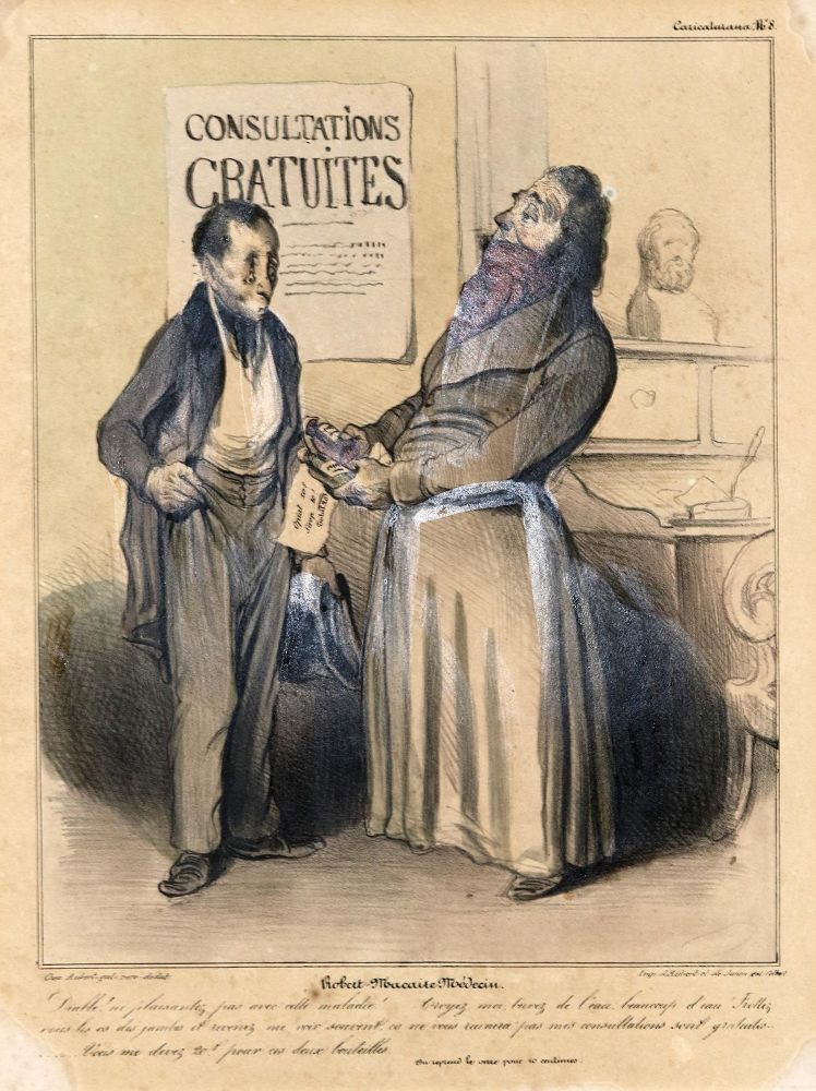 Große Abbildung Nr.3: 135-4032 Daumier, Honoré: (Künstlergraphik, Karikatur)