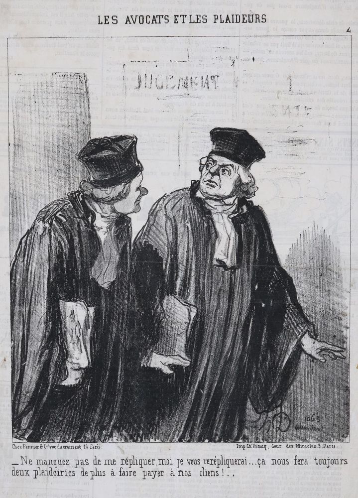 Große Abbildung Nr.1: 135-4033 Daumier, Honoré: (Künstlergraphik, Karikatur)