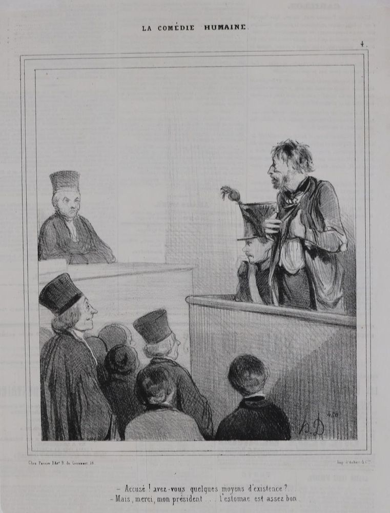 Große Abbildung Nr.2: 135-4033 Daumier, Honoré: (Künstlergraphik, Karikatur)