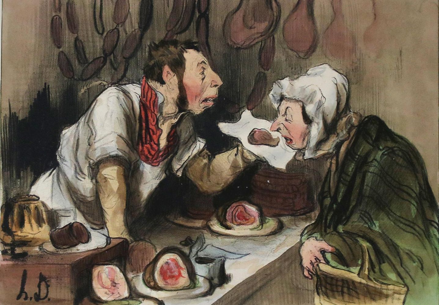 Große Abbildung Nr.2: 135-4034 Daumier, Honore.: (Künstlergraphik, Karikatur)