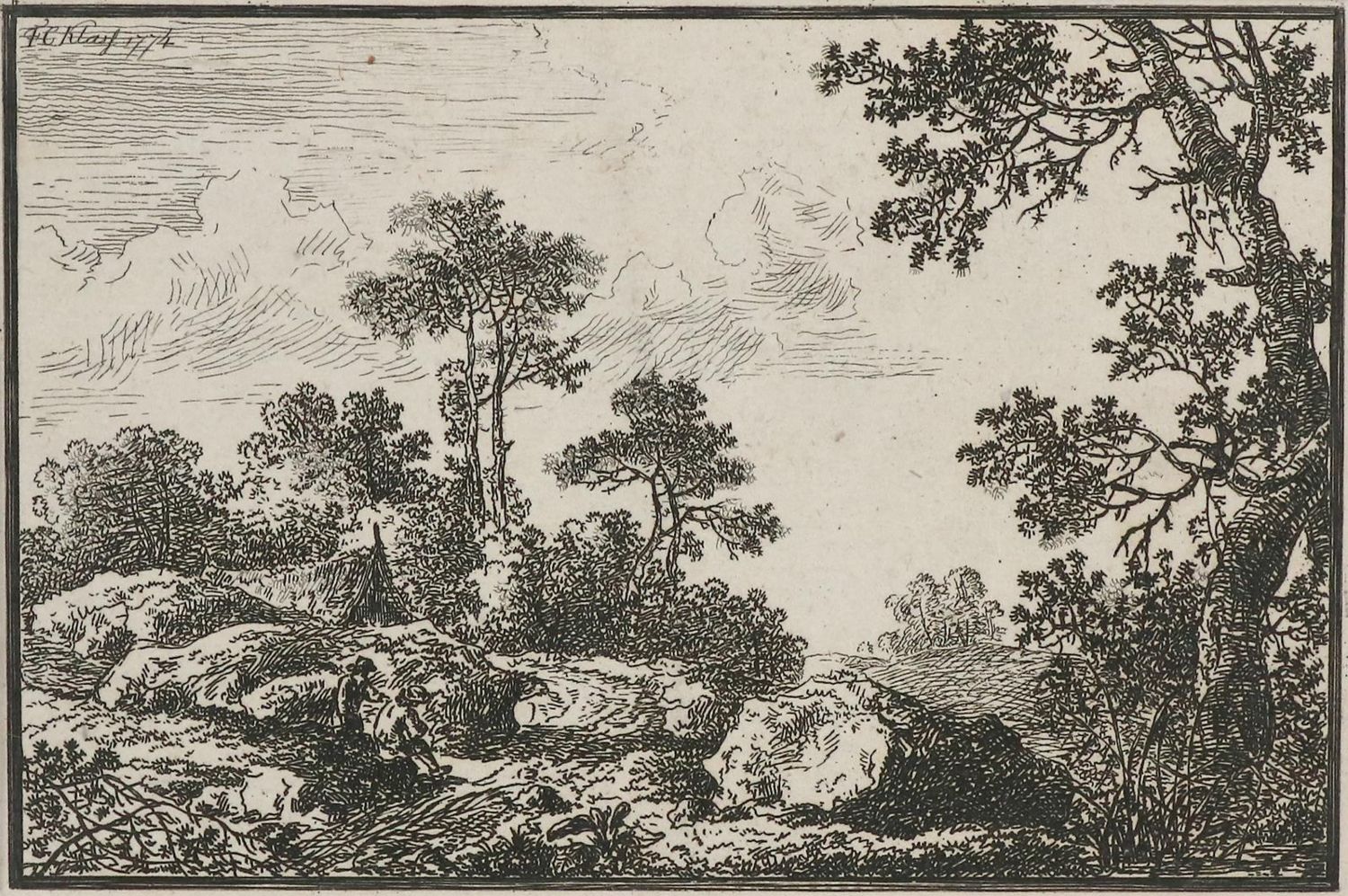 Große Abbildung Nr.1: 135-4043 Klass, Friedrich Christian: (Künstlergraphik)