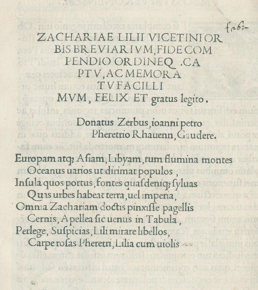 Große Abbildung Nr.3: 135-407 Lilius, Zacharias, Bischof von Sebaste.: (Alte Drucke, Handschriften und Theologie)