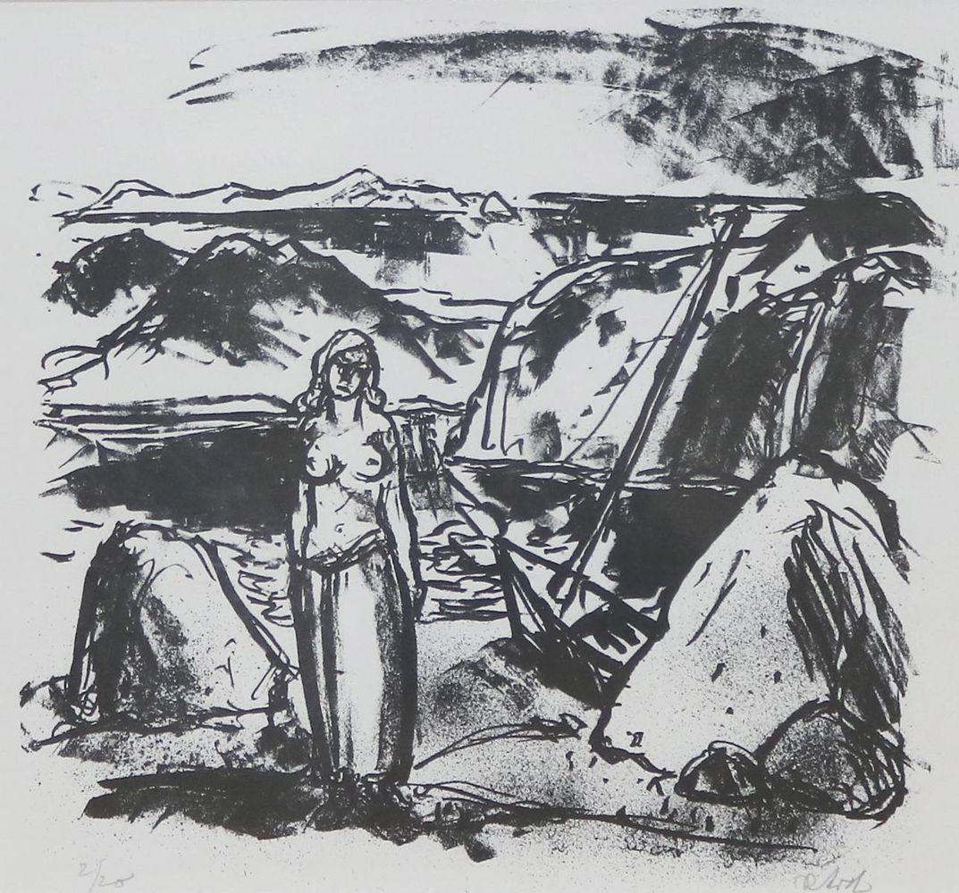 Große Abbildung Nr.4: 135-4084 Konvolut: (Künstlergraphik)