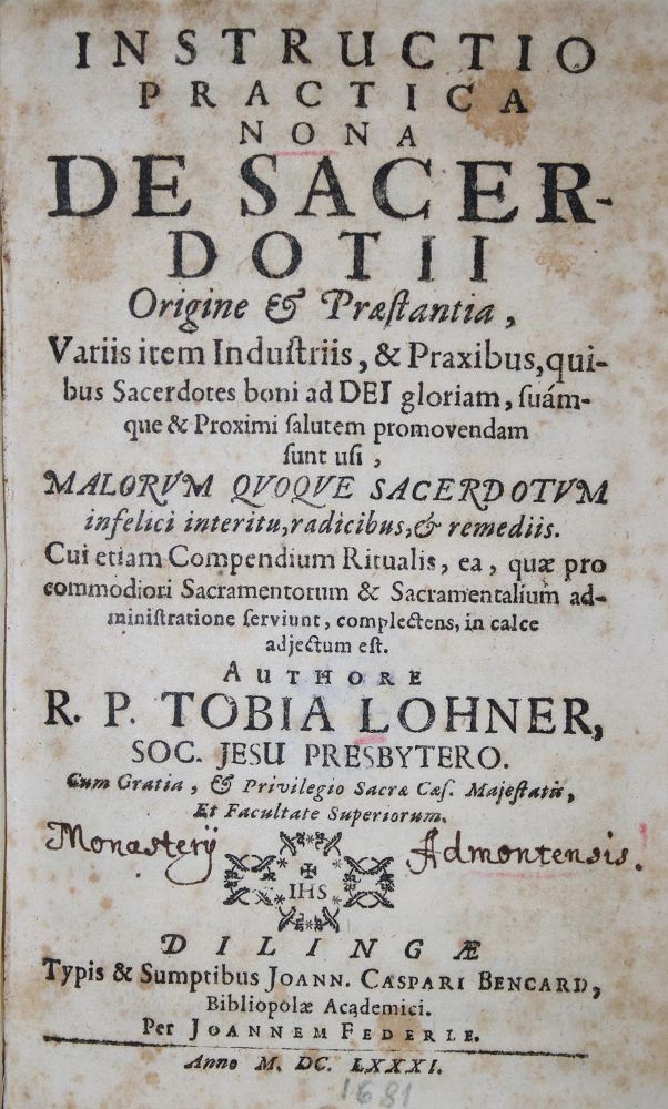 Große Abbildung Nr.1: 135-411 Lohner,T.: (Alte Drucke, Handschriften und Theologie)