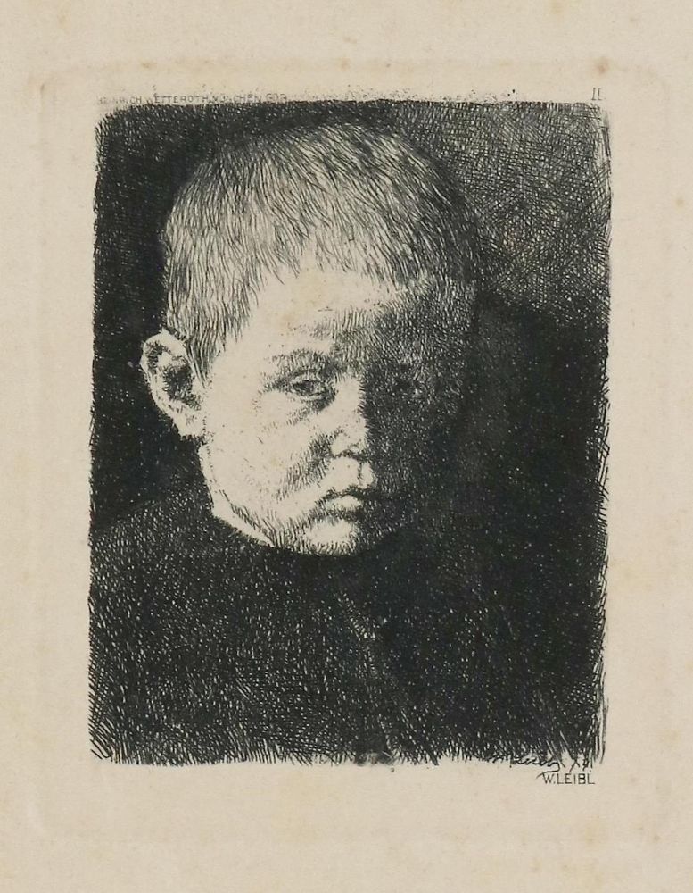Große Abbildung Nr.1: 135-4117 Leibl, Wilhelm: (Künstlergraphik)