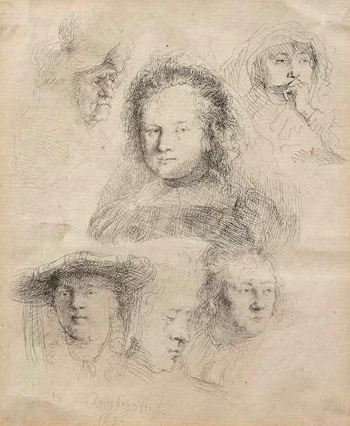 Große Abbildung Nr.1: 135-4309 Rembrandt, Harmensz. van Rijn: (Künstlergraphik)