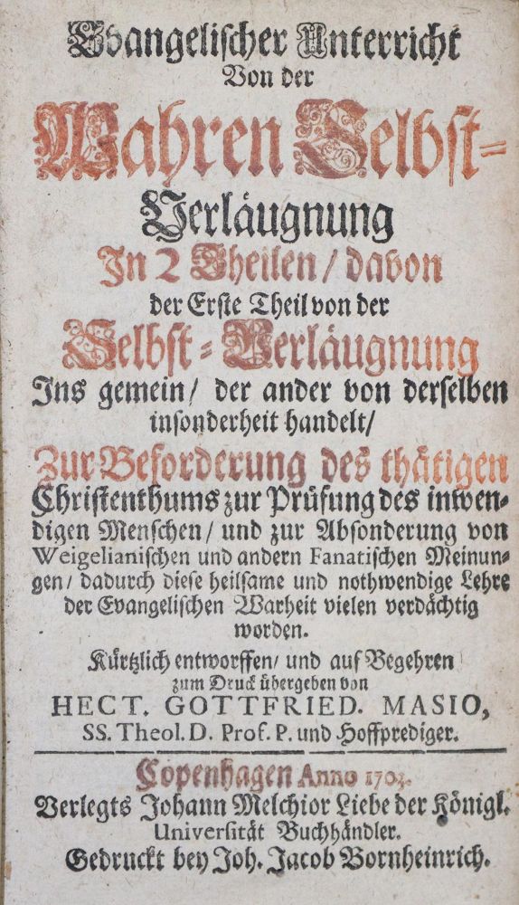 Große Abbildung Nr.1: 135-439 Masius,H.G.: (Alte Drucke, Handschriften und Theologie)