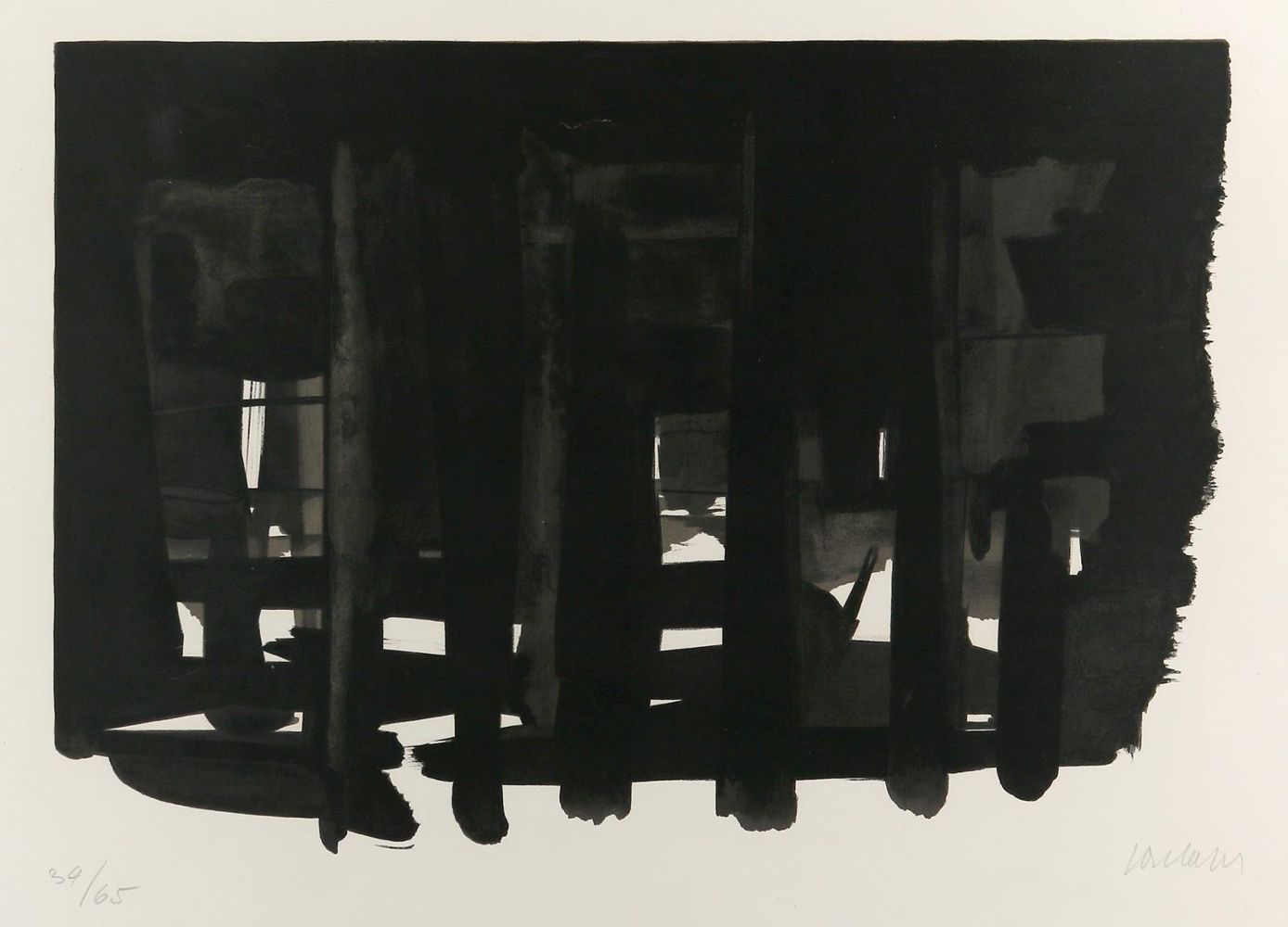 Große Abbildung Nr.1: 135-4452 Soulages, Pierre: (Künstlergraphik)