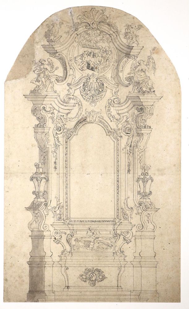 Große Abbildung Nr.1: 135-4471 Süddeutsch, um 1720: (Künstlergraphik)