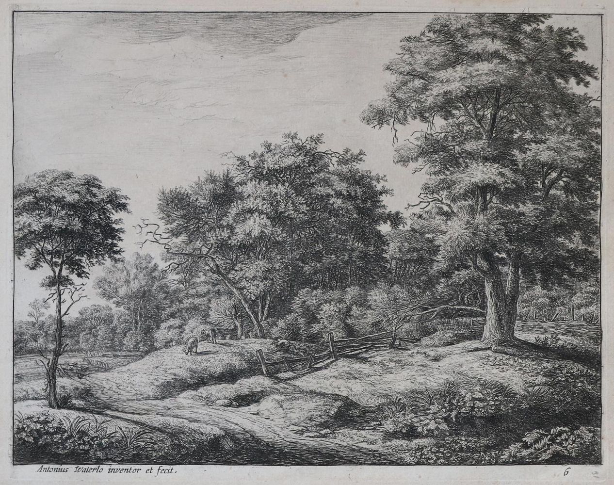 Große Abbildung Nr.1: 135-4530 Waterloo, Anthonie: (Künstlergraphik)