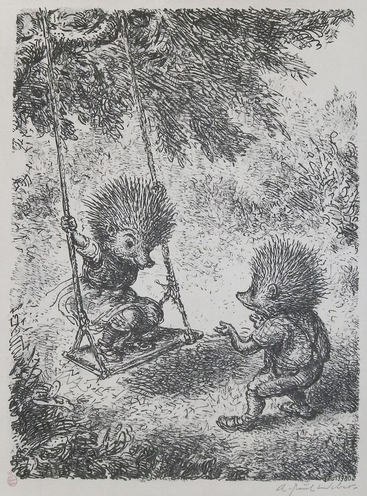 Große Abbildung Nr.1: 135-4534 Weber, A. Paul: (Künstlergraphik)