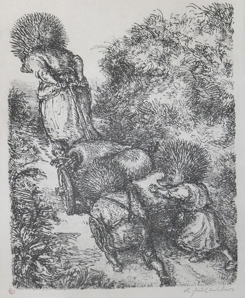Große Abbildung Nr.21: 135-4534 Weber, A. Paul: (Künstlergraphik)