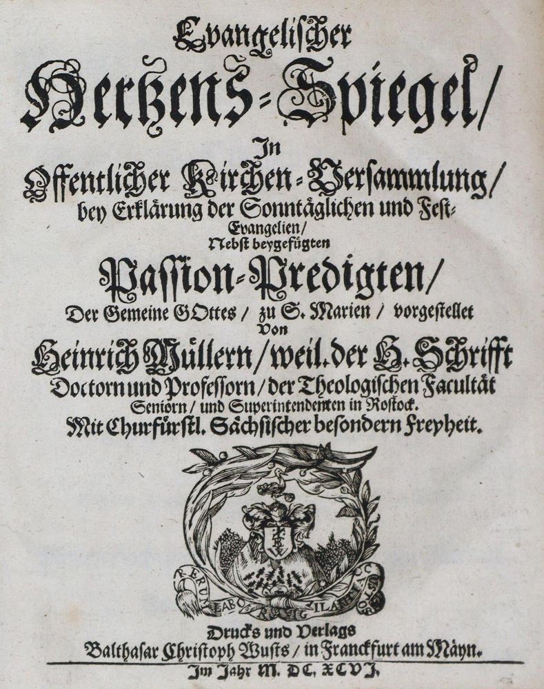Große Abbildung Nr.3: 135-468 Müller,H.: (Alte Drucke, Handschriften und Theologie)