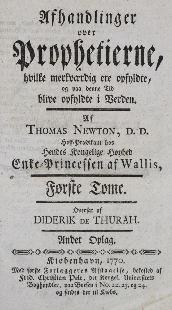 Große Abbildung Nr.1: 135-482 Newton,T.: (Alte Drucke, Handschriften und Theologie)