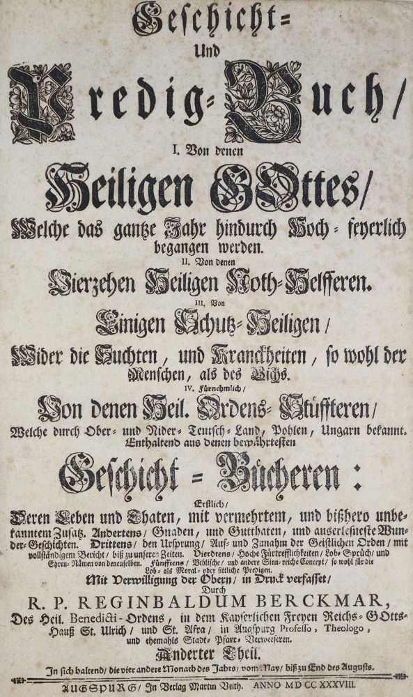 Große Abbildung Nr.1: 135-49 Berckmar,R.: (Alte Drucke, Handschriften und Theologie)
