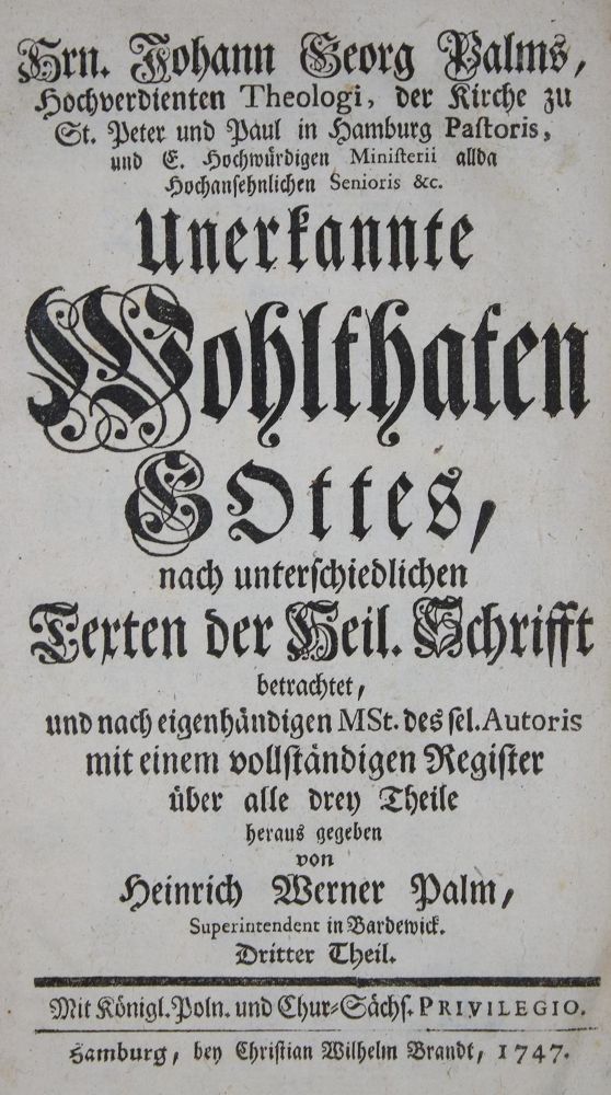 Große Abbildung Nr.1: 135-493 Palm,J.G.: (Alte Drucke, Handschriften und Theologie)