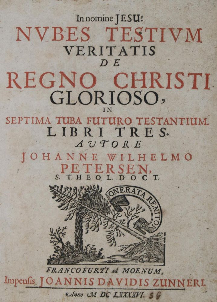 Große Abbildung Nr.1: 135-500 Petersen,J.W.: (Alte Drucke, Handschriften und Theologie)
