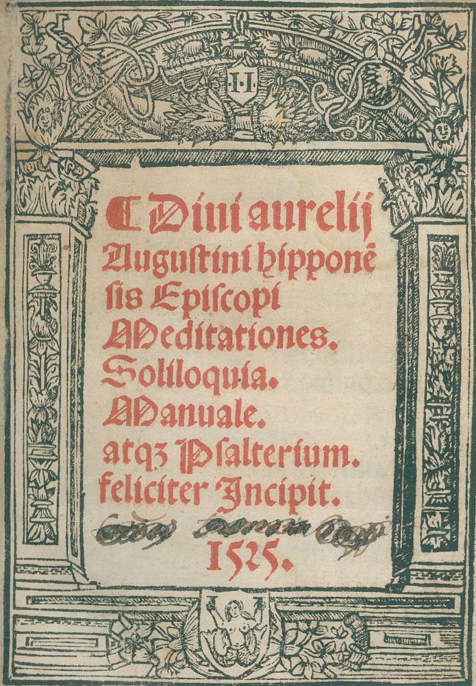 Große Abbildung Nr.1: 135-524 (Pseudo-)Augustinus, Aurelius.: (Alte Drucke, Handschriften und Theologie)