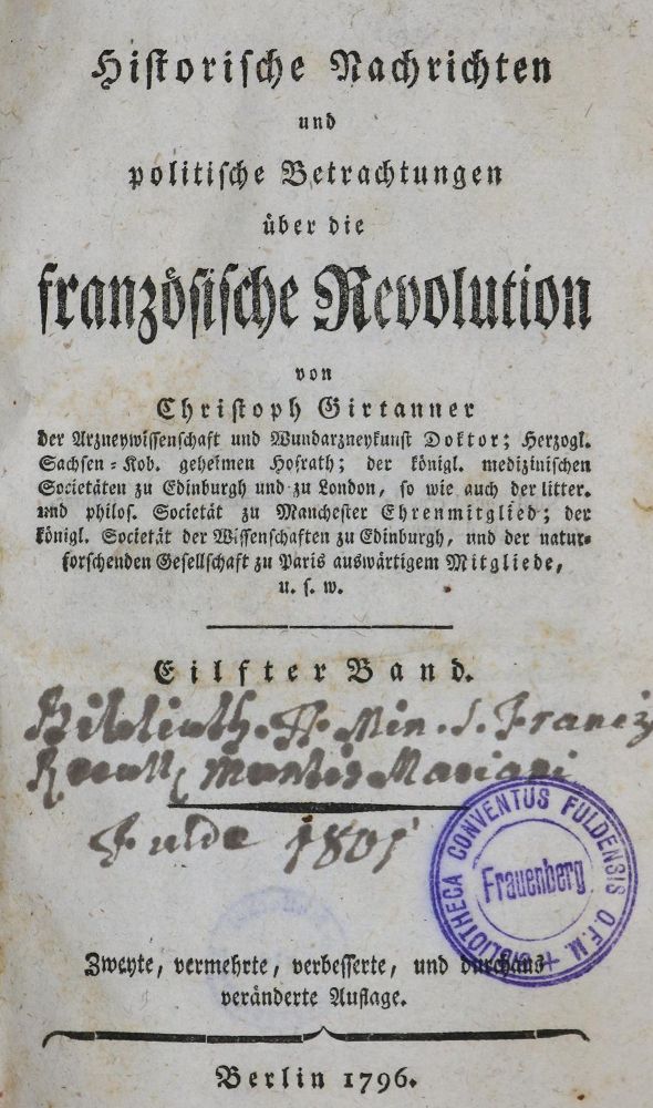 Große Abbildung Nr.1: 135-550 Rückgänge: (Alte Drucke, Handschriften und Theologie)