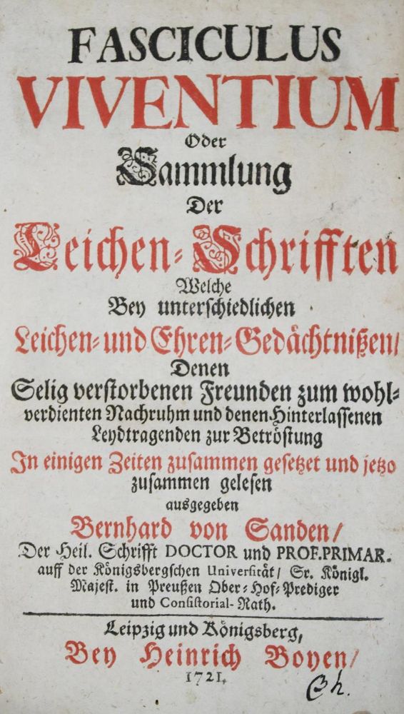 Große Abbildung Nr.1: 135-557 Sanden,B.v.: (Alte Drucke, Handschriften und Theologie)