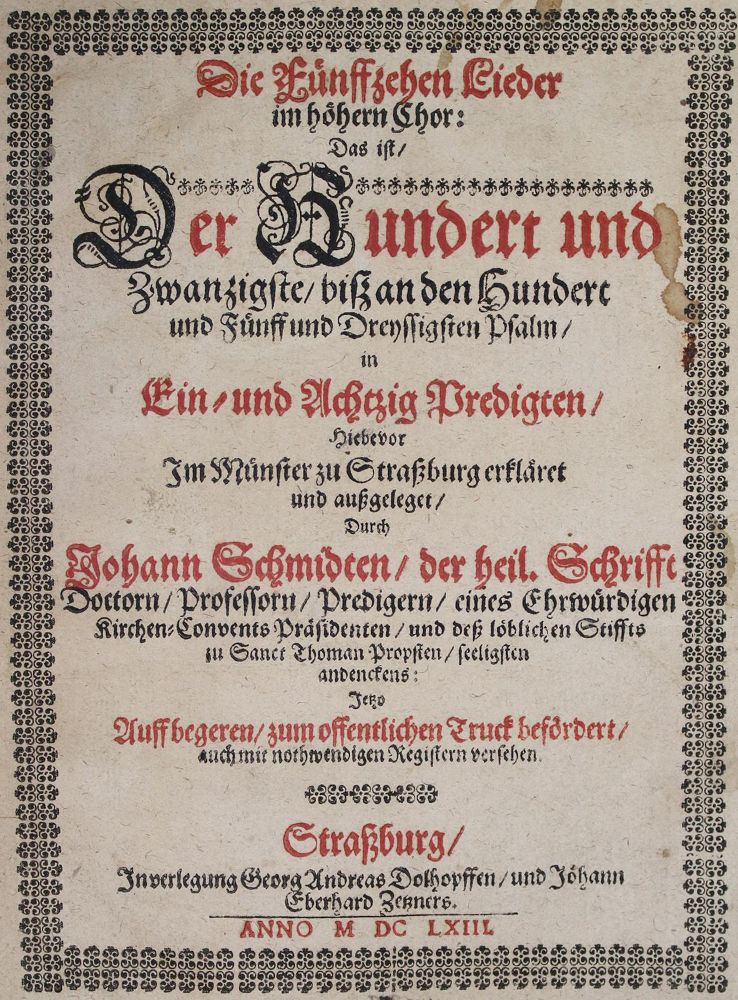 Große Abbildung Nr.1: 135-565 Schmidt,J.: (Alte Drucke, Handschriften und Theologie)