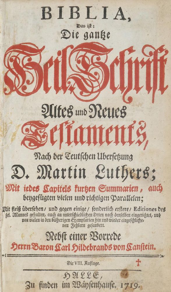 Große Abbildung Nr.2: 135-58 Biblia germanica.: (Bibeln)